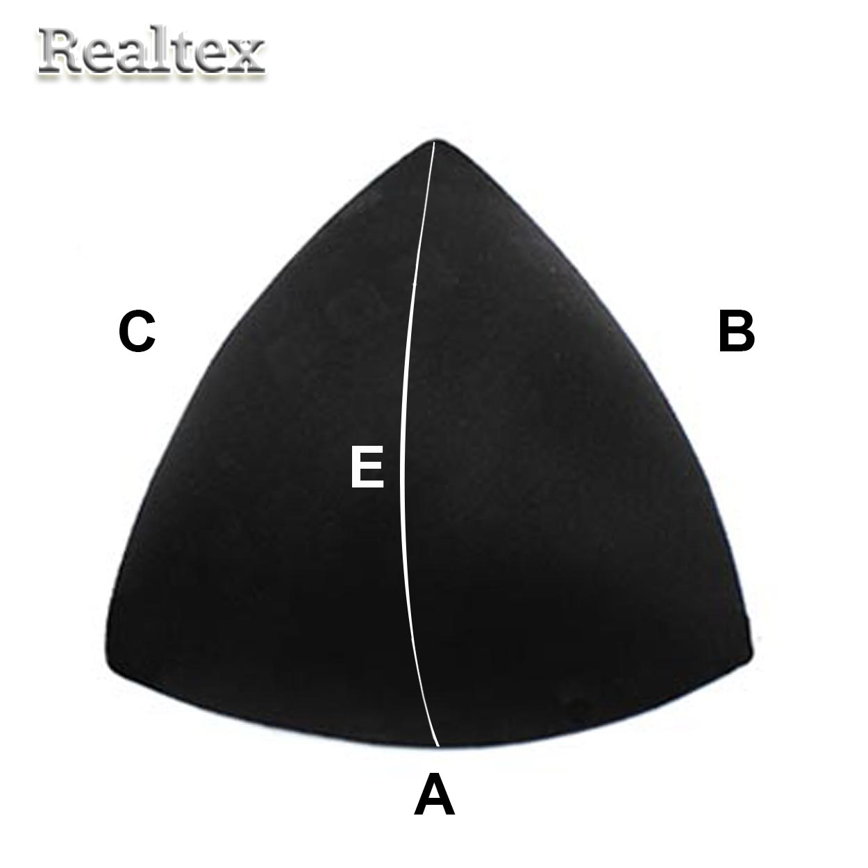Чашечки Realtex корсетные R212 разм. №16 (10пар) цв.черный