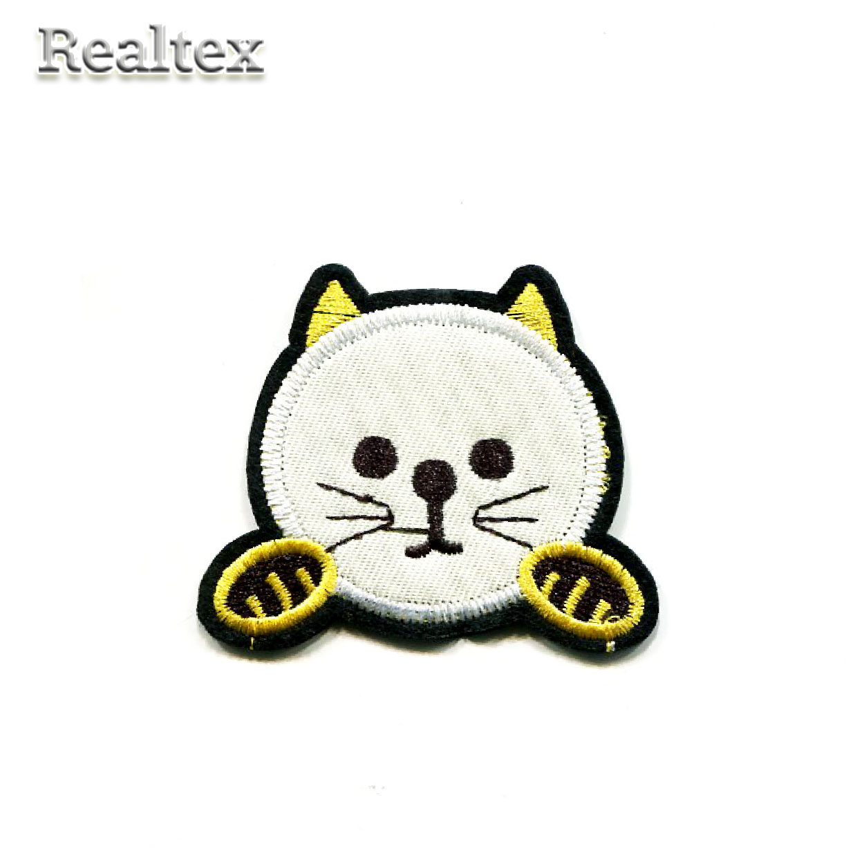  Термоаппликации детские Реалтекс RT-002 "Котенок" цв.белый