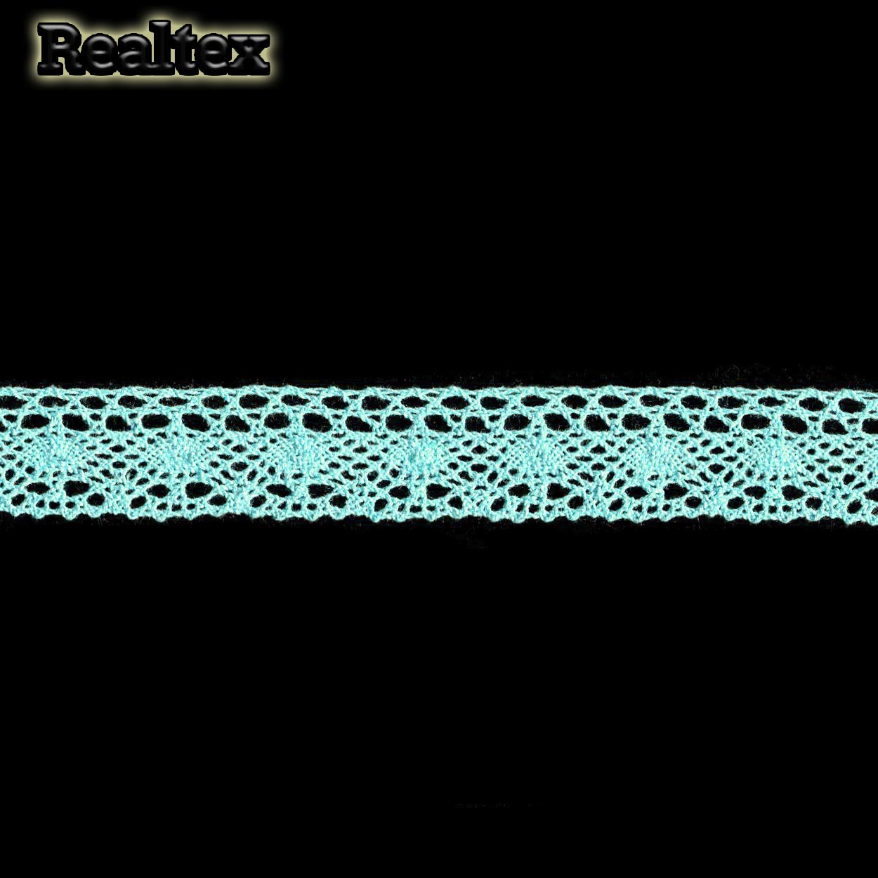 Кружево вязаное  25мм 25.01.107 (25м) цв.19 мята