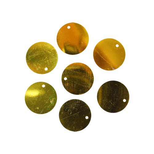 Пайетки "Астра" (10гр) "плоские" 20мм цв.A1 золото