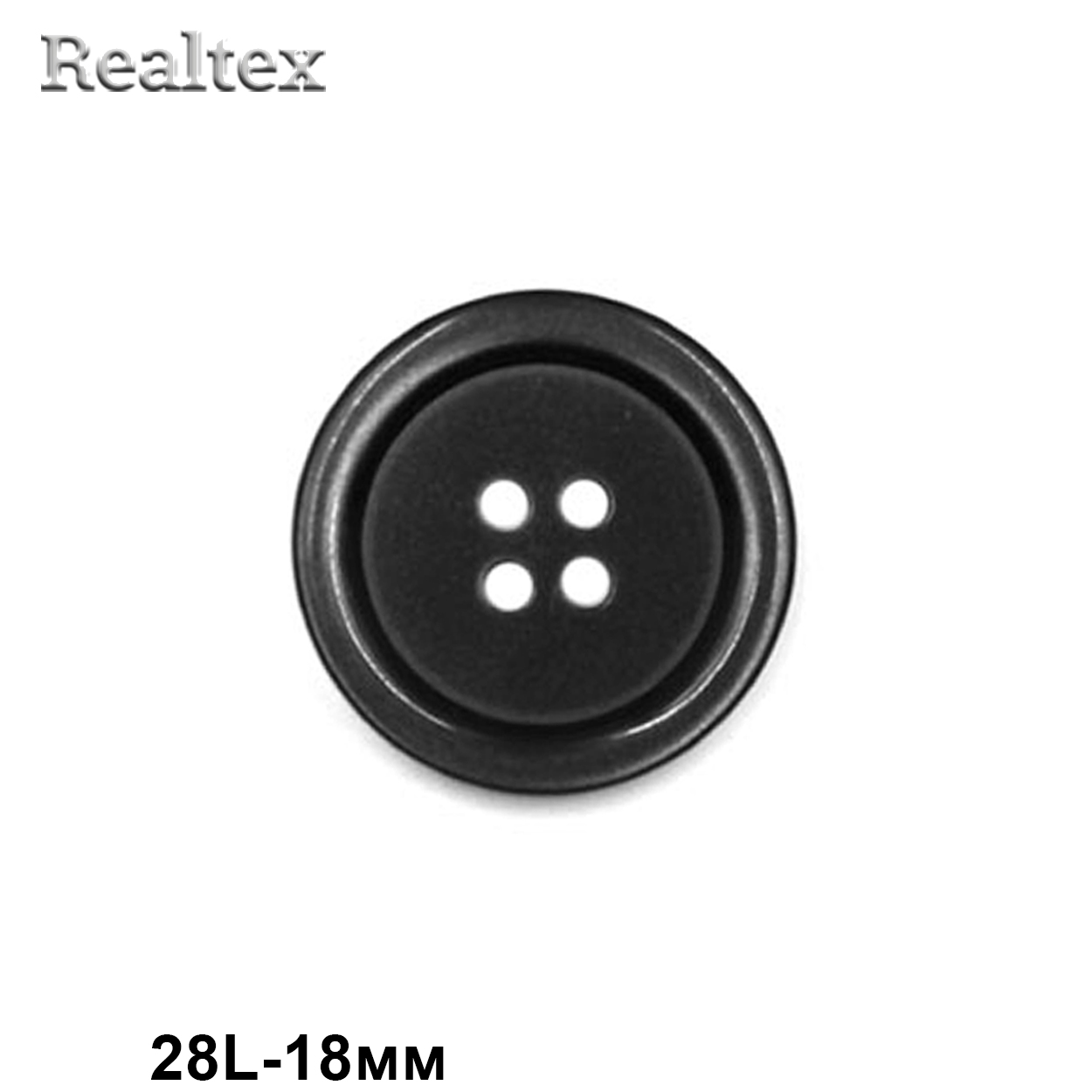 Пуговицы CR P-41 28L (72шт) цв.02-Black