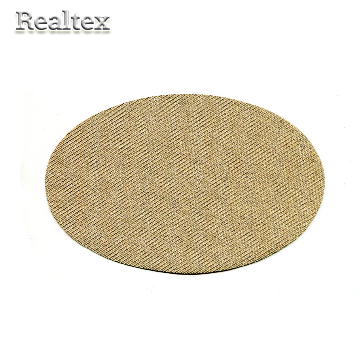 Термоаппликации джинсовые  Реалтекс S-4899 "Овал" цв.бежевый