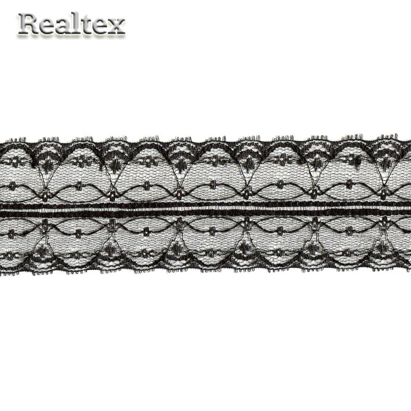  Кружево капроновое Реалтекс  58мм SG 333-2 цв.черный