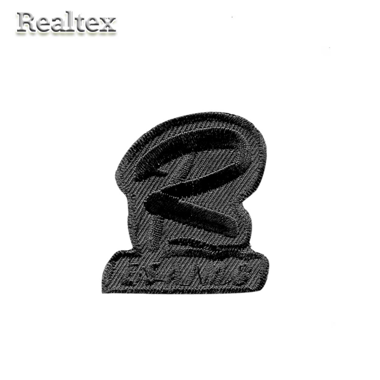  Термоаппликации Realtex 1362 "R ESAIMG" цв.черный