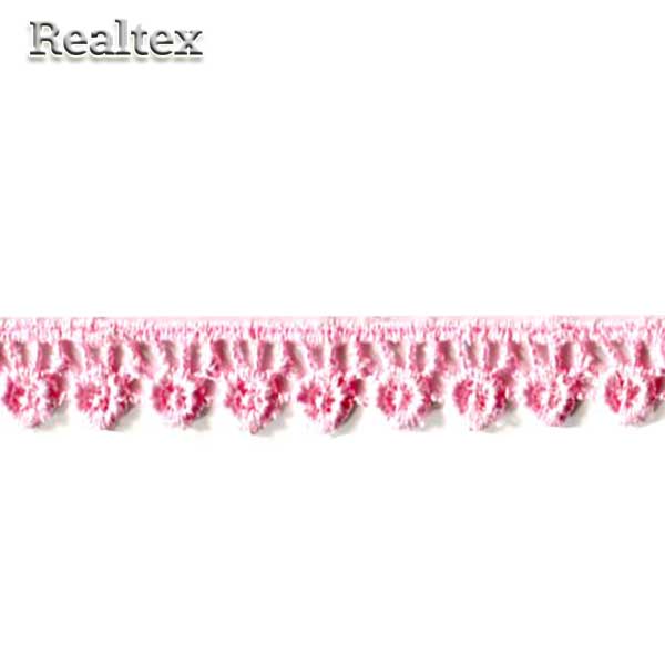 Кружево  12мм МА-555 цв.001 св.розовый