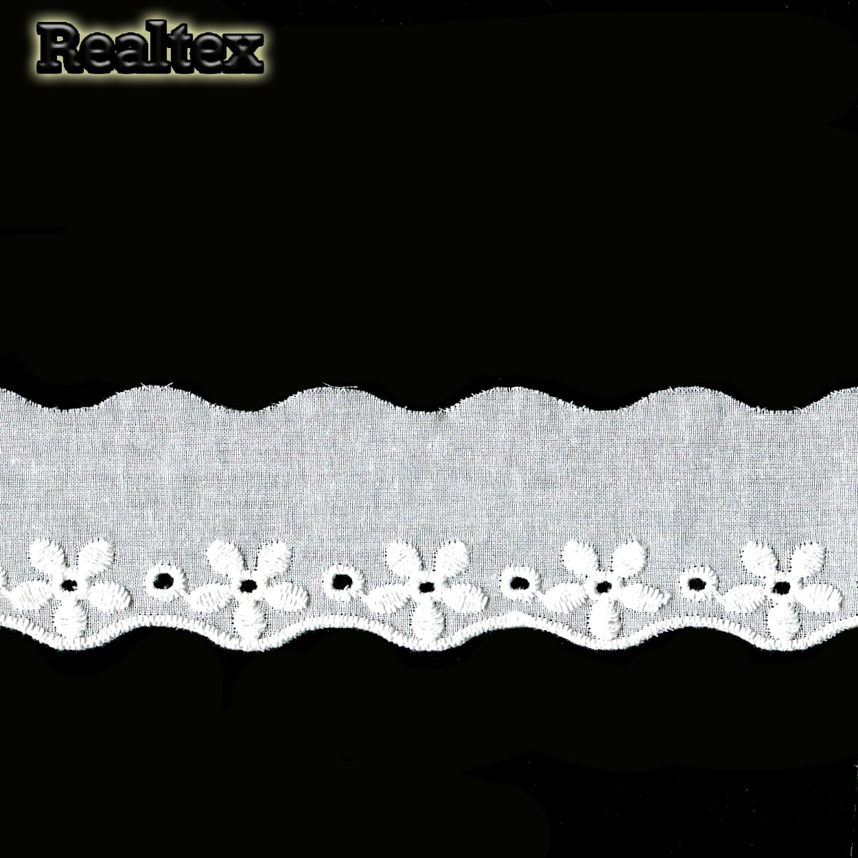 Шитье 35мм TBY 0378 х/б цв.01 белый 