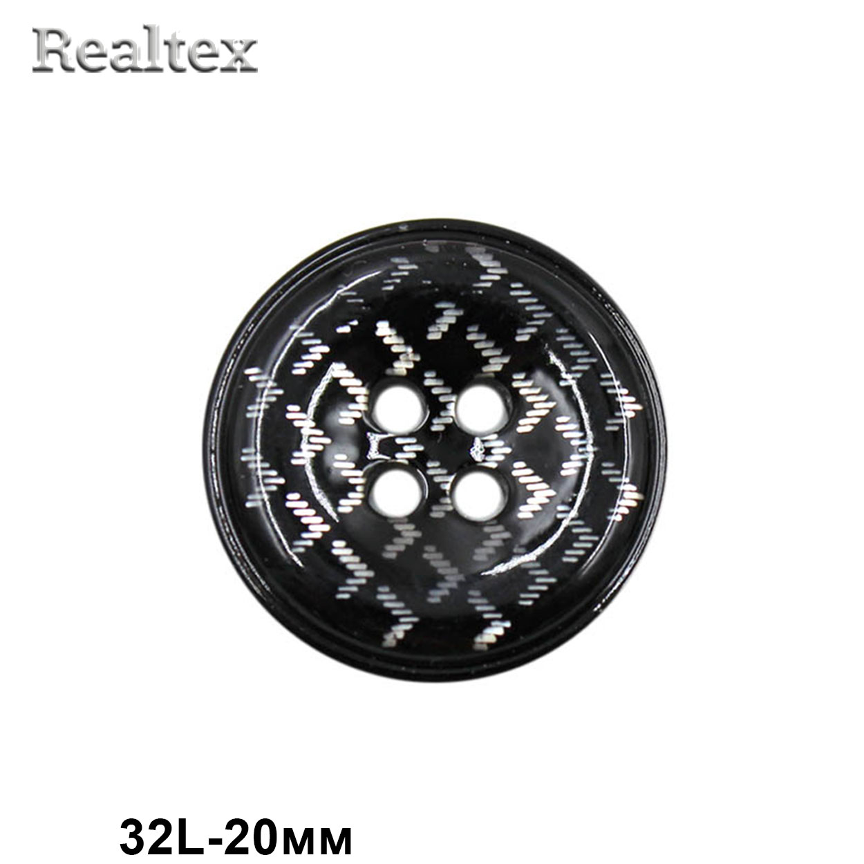 Пуговицы CN A076 32L (36шт) цв.Black