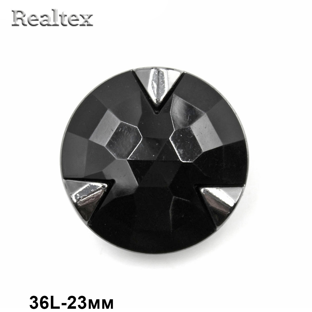 Пуговицы RB A911 36L (36шт) цв.Black/P
