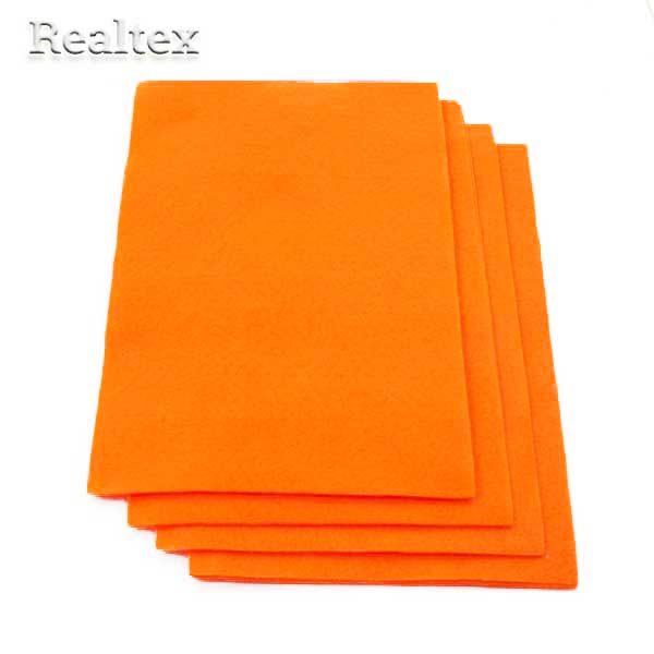 Фетр листовой жесткий FLT-H1 "IDEAL" цв.645 бл.оранжевый 