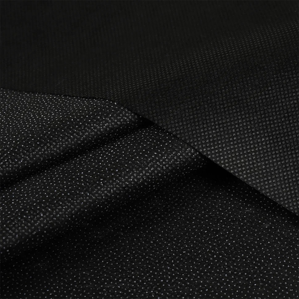 Флизелин точечный 50г/м ш.90см 6050B IdealTex (100м) цв.черный