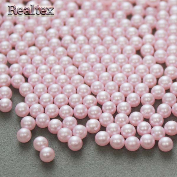 Бусины без отверстия Realtex 4мм 100гр цв.15 розовый