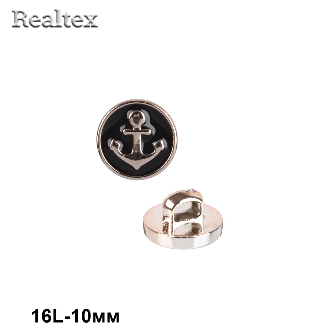 Пуговицы DRN 0043 16L (24шт) цв.A008 чёрный 