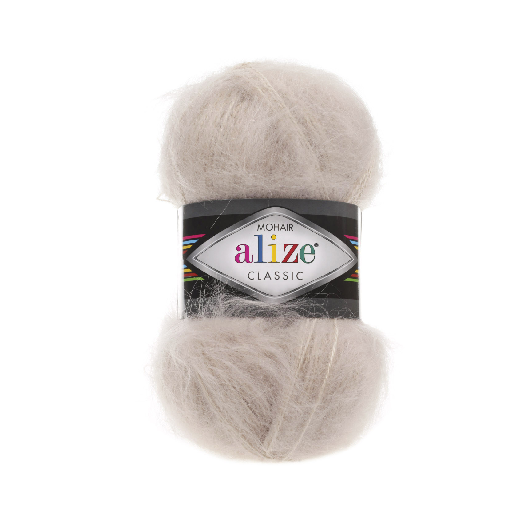 Пряжа Alize "Мохер Classic" (100гр) цв.067 молочно-бежевый
