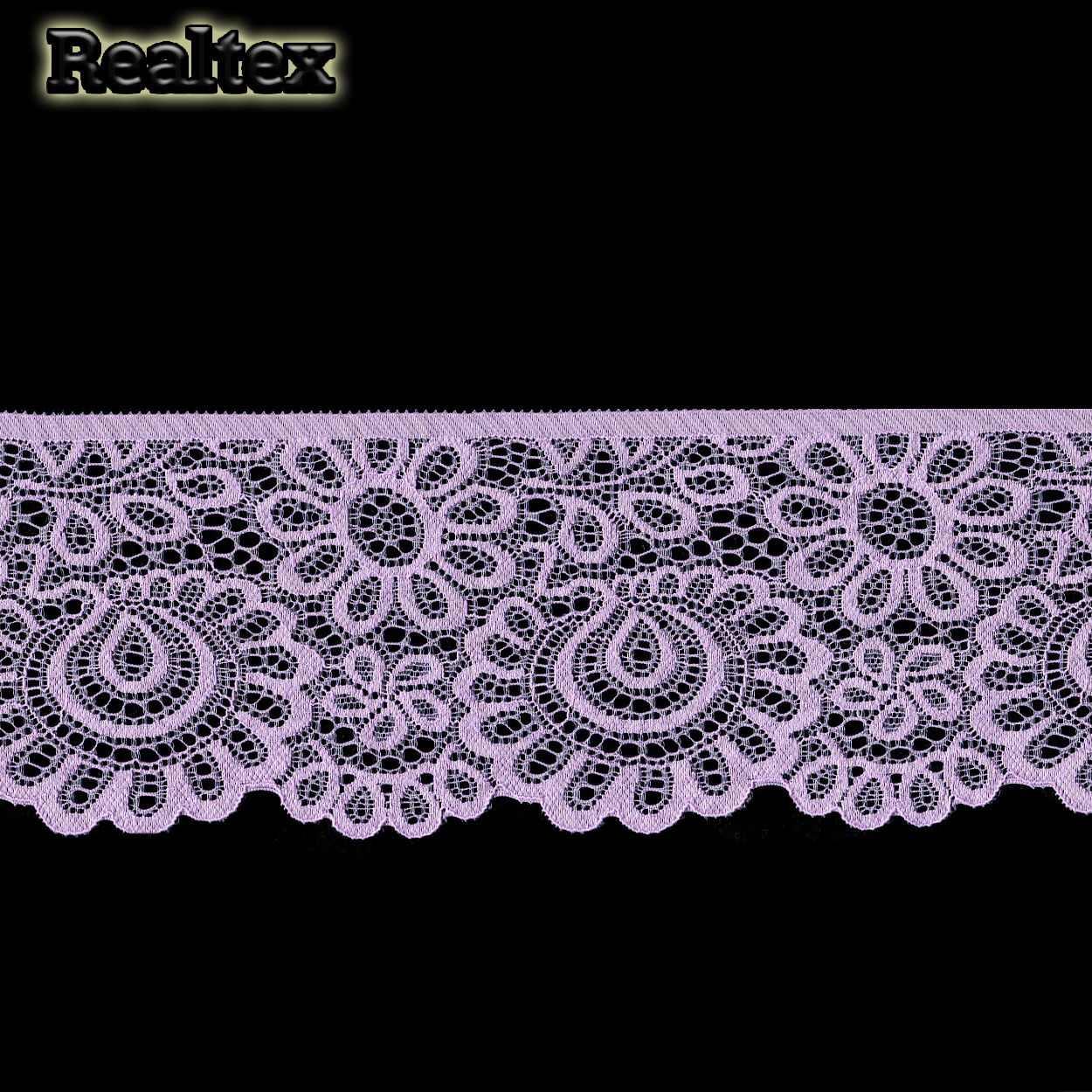 Кружево стрейч  90мм TBY YSTL00839/N цв.L1566 лаванда 