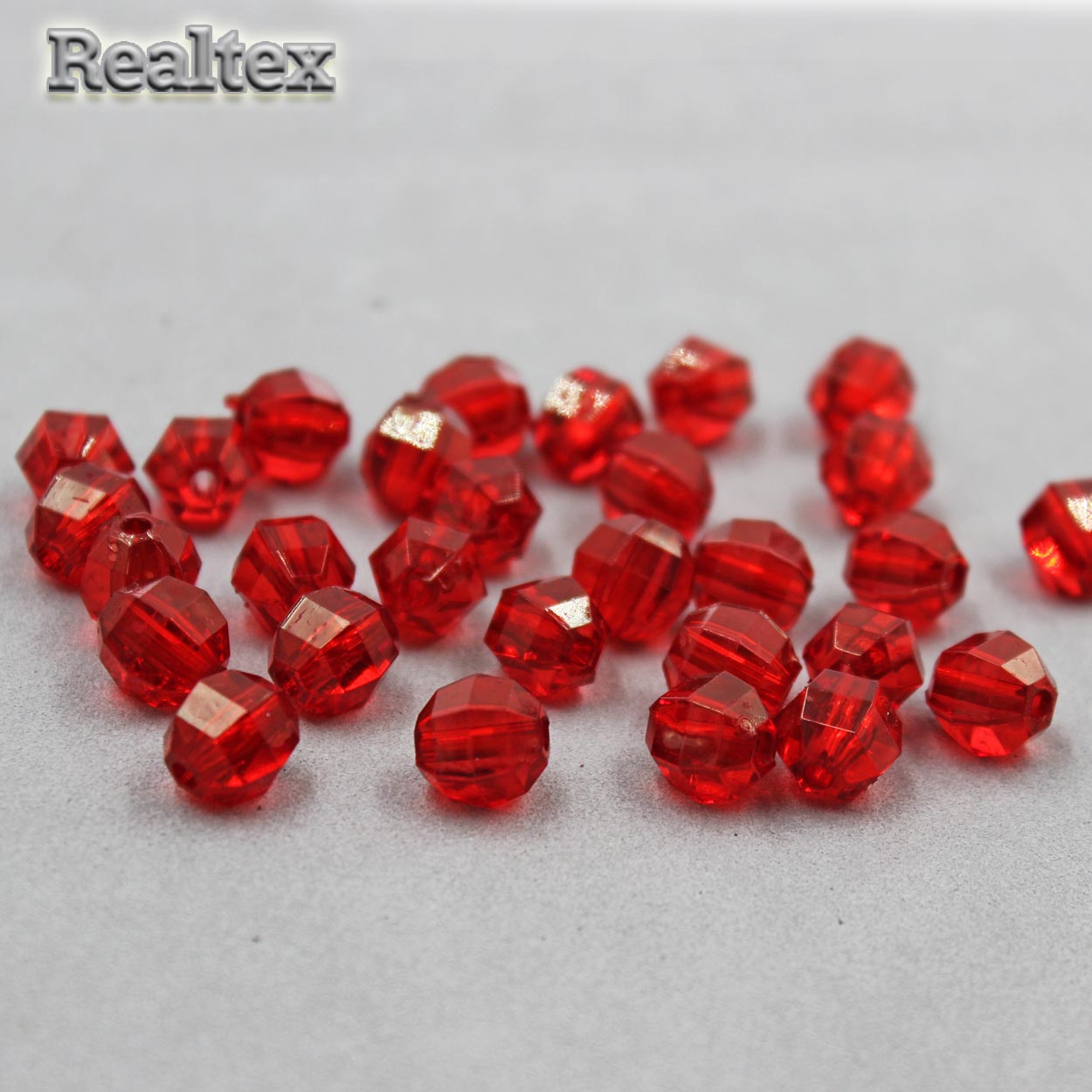 Бусины акриловые 3244 10мм (100гр) цв.47 бордо