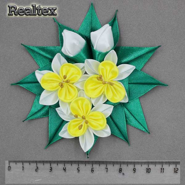 Украшение ручной работы №222 цв.3017/белый