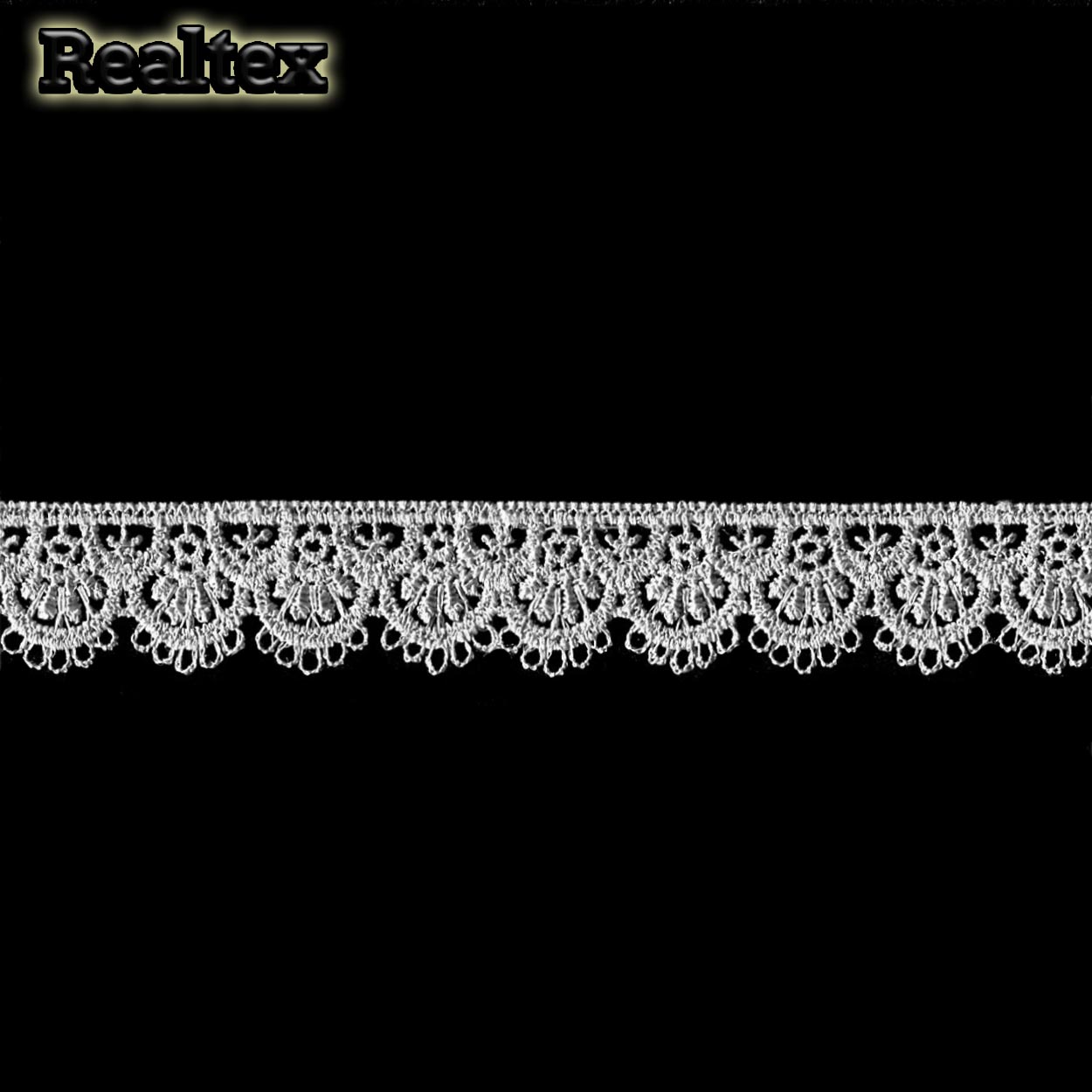 Кружево  гипюр  Realtex  18мм LF-190/CS091 цв.503 серый