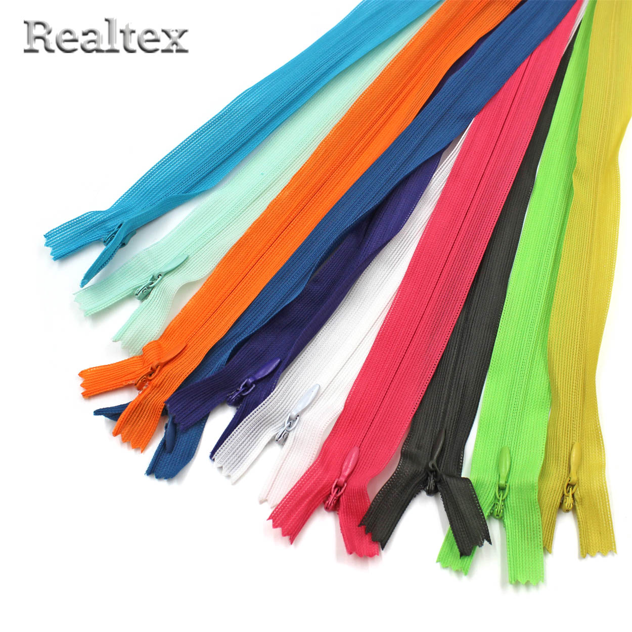  Молния потайная Т.3 50см цв.ассорти