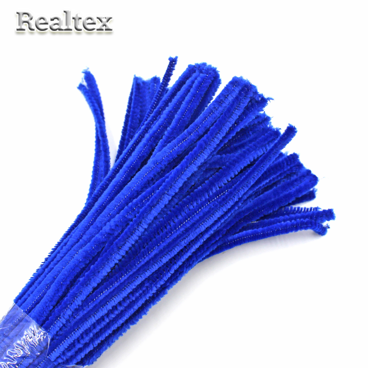 Проволока "Синель" RS для творчества d-6мм 30см (100шт) цв.А-44 тёмно-синий 