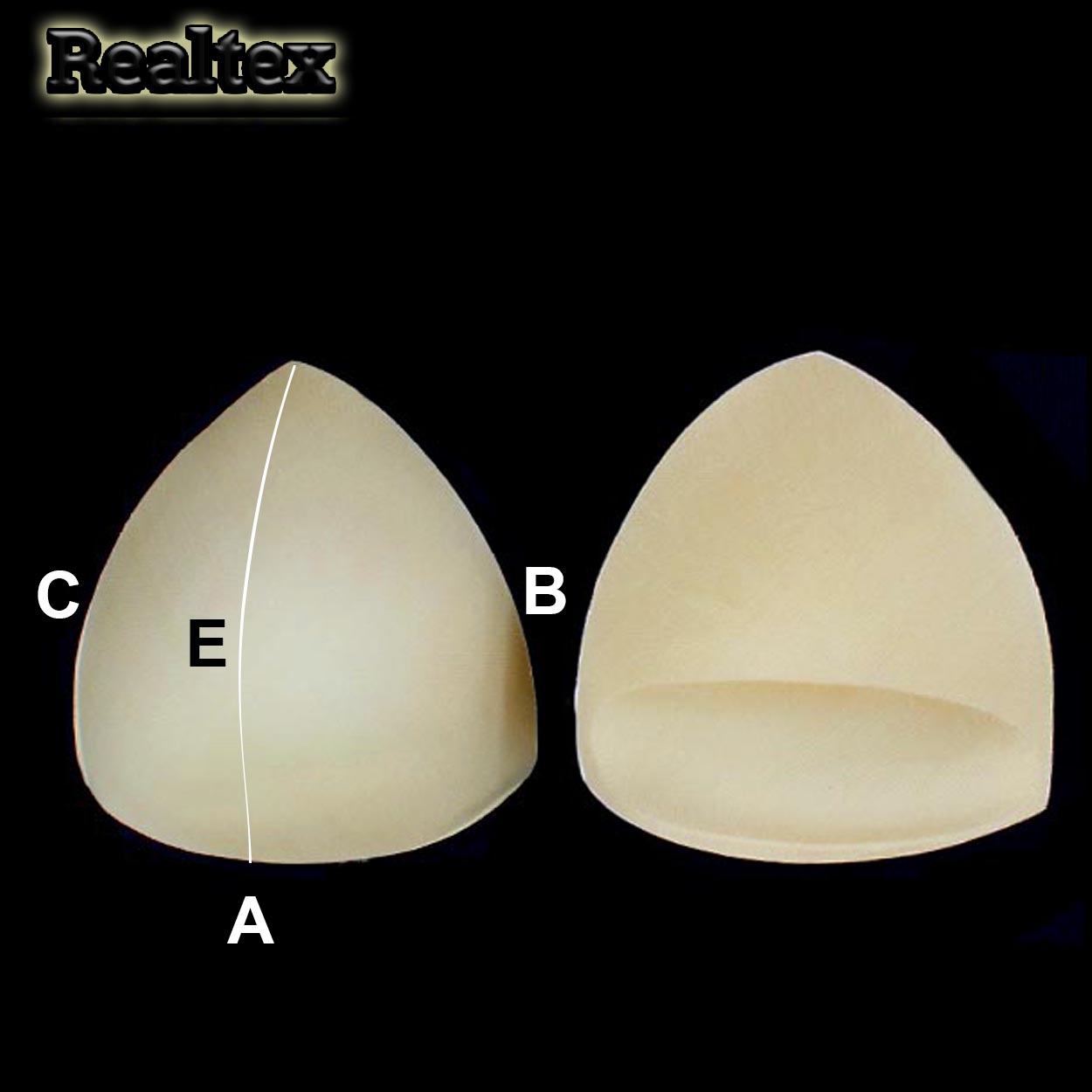 Чашечки Realtex корсетные R213 с эффектом push-up разм. №L (10пар) цв.бежевый