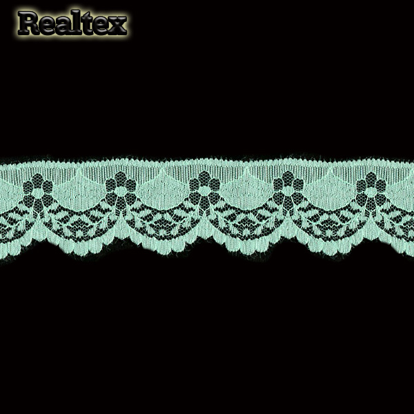 Кружево капроновое  40мм TBY 1661 (27,4м) цв.08 мята