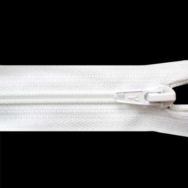 Молния обувная G007A Т.7 20см неразьемная цв.белый