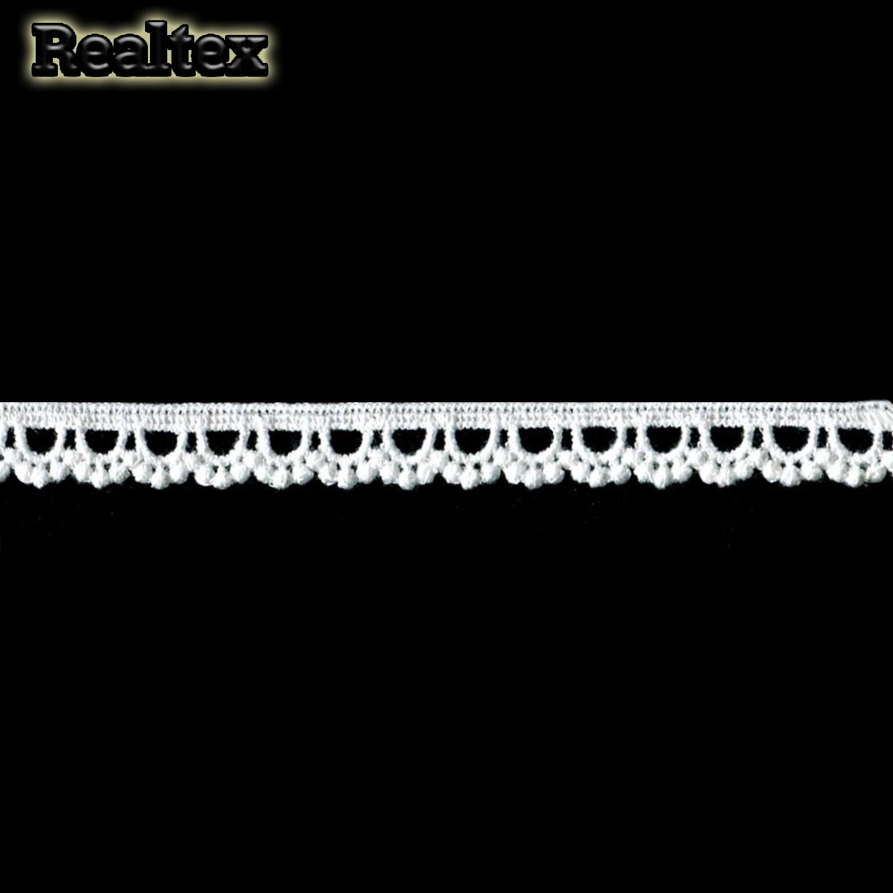 Кружево  гипюр  Realtex  10мм GH-141 (18,3м) цв.белый  