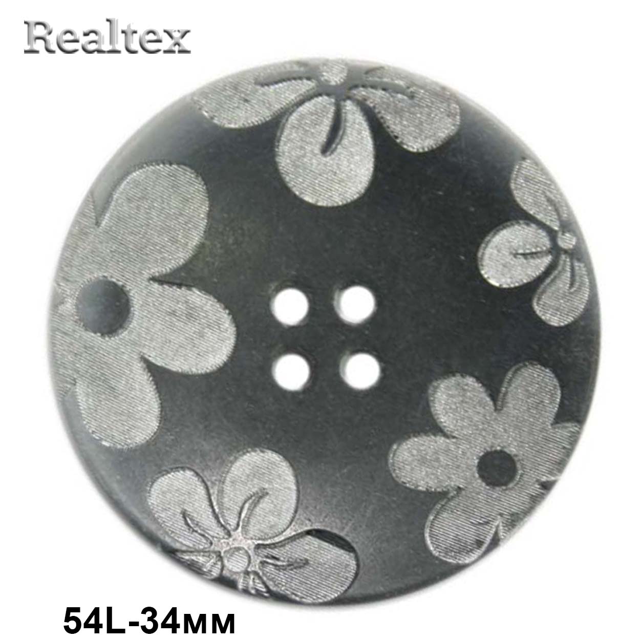 Пуговицы CB E-83 54L (36шт) цв.Blk-01