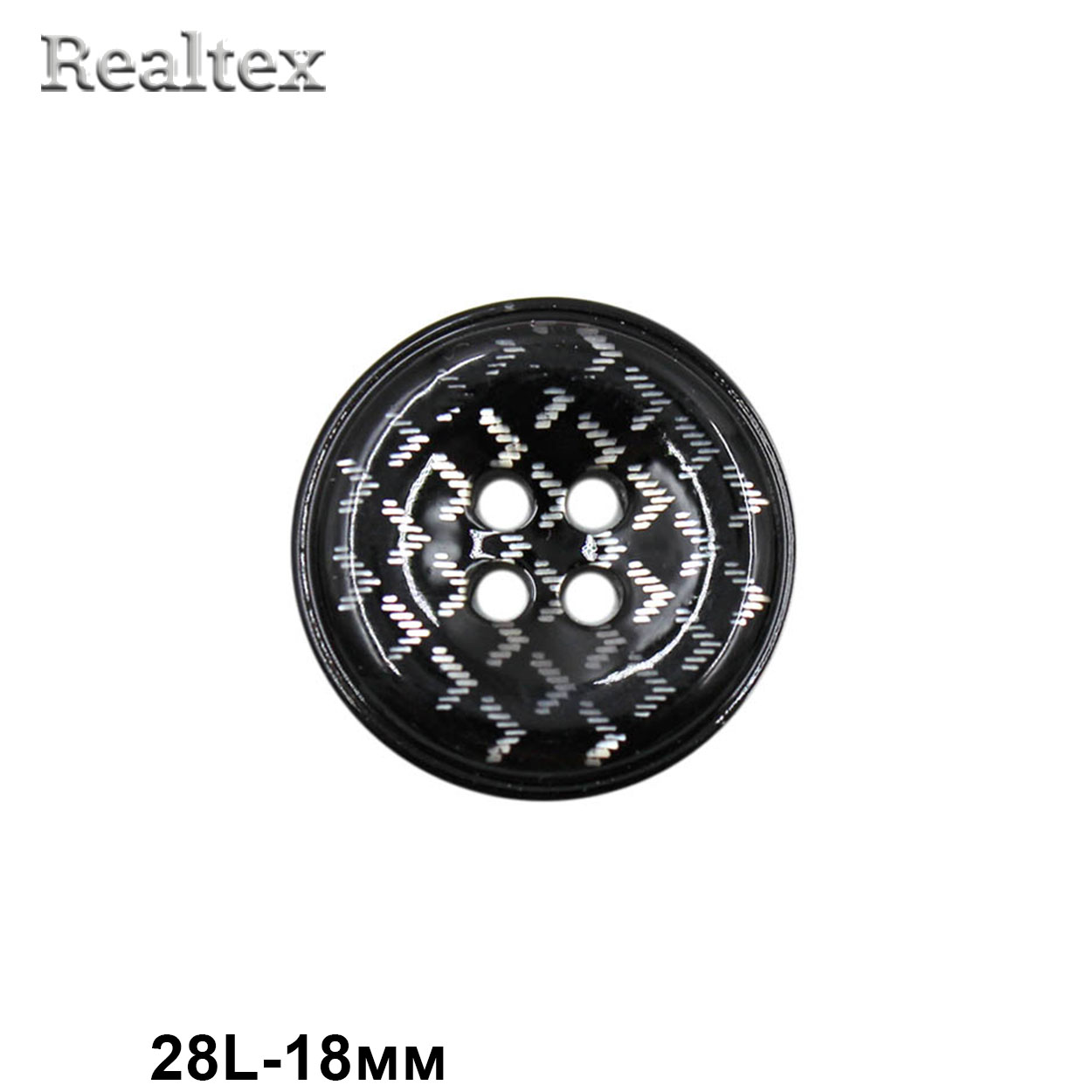 Пуговицы CN A076 28L (36шт) цв.Black