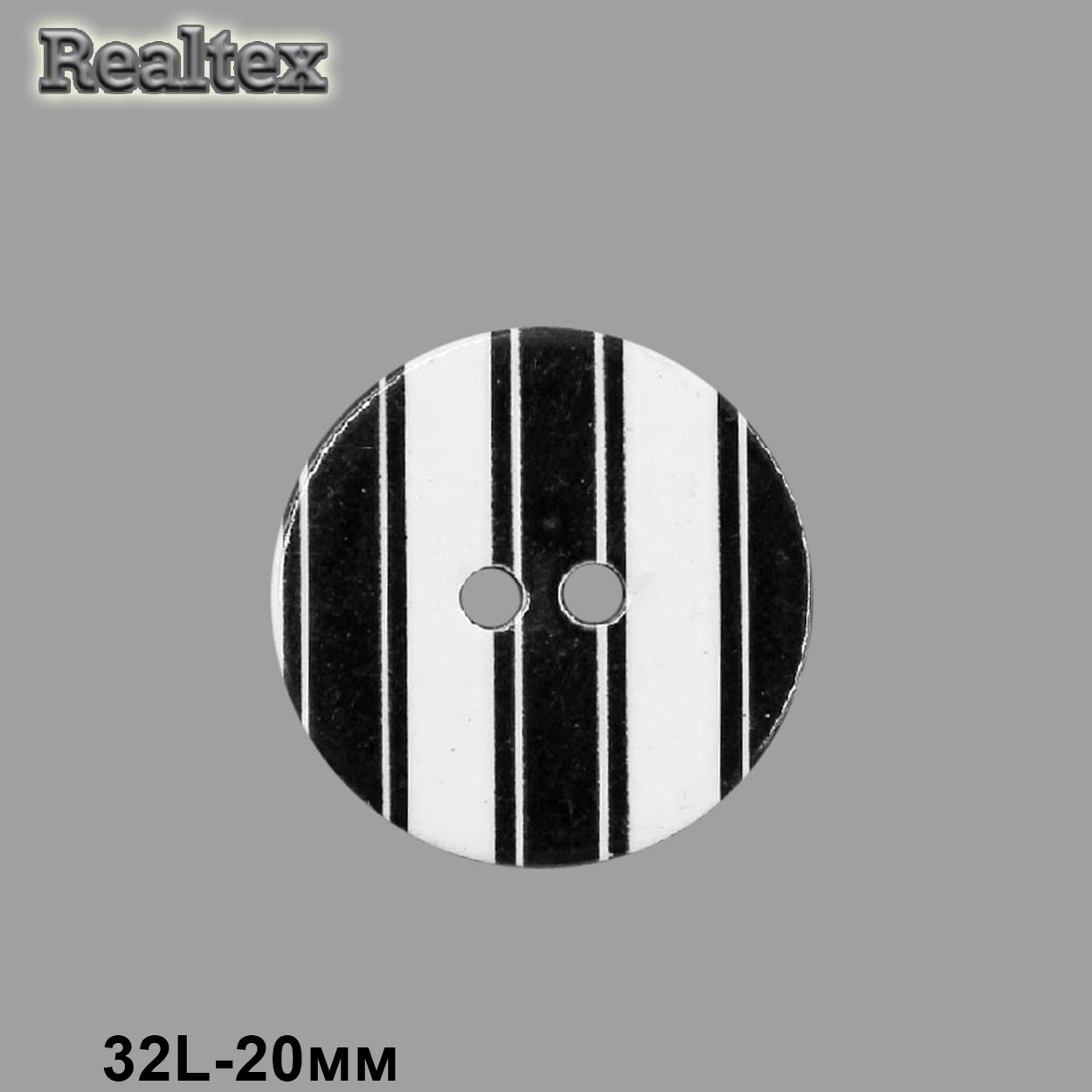 Пуговицы CB R-23 32L (36шт) цв.Black 