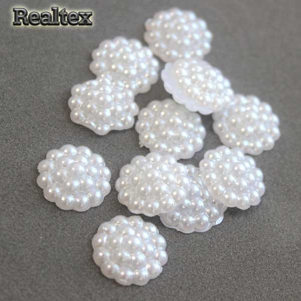 Полу-бусы фигурные Buddha Head 16мм (20гр) цв.белый