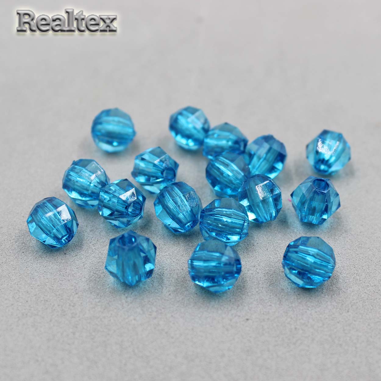 Бусины акриловые 3244 10мм (100гр) цв.34 бирюза