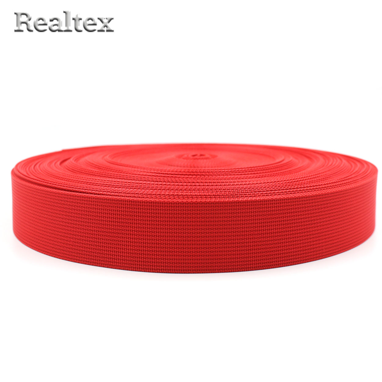  Лента ременная Realtex Premium 38мм (45,7м) цв.09 красный