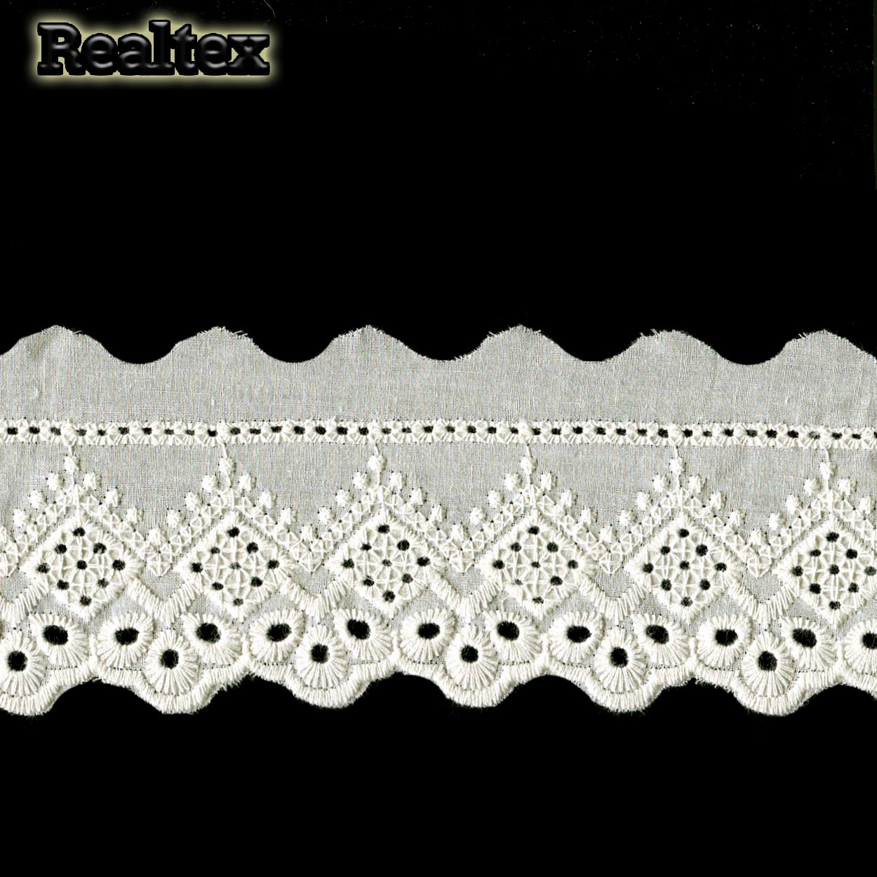 Шитье 60мм TBY 0190 х/б цв.102 молочный