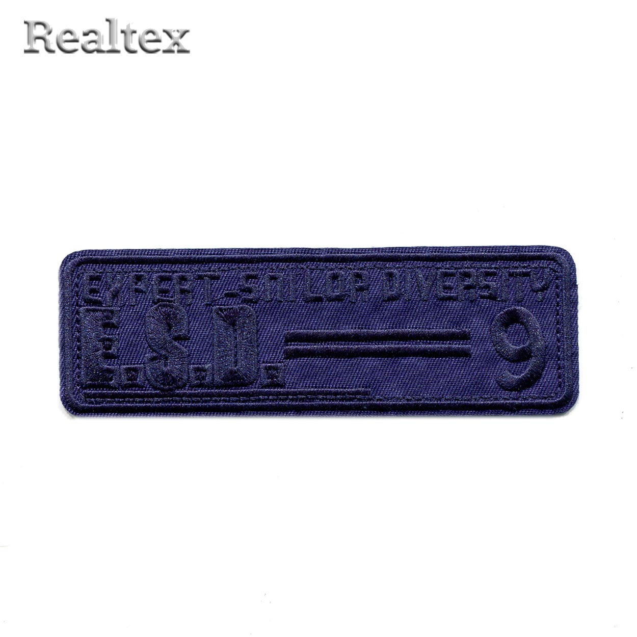 Термоаппликации Realtex № 4-1 "E.S.O" цв.темно-синий