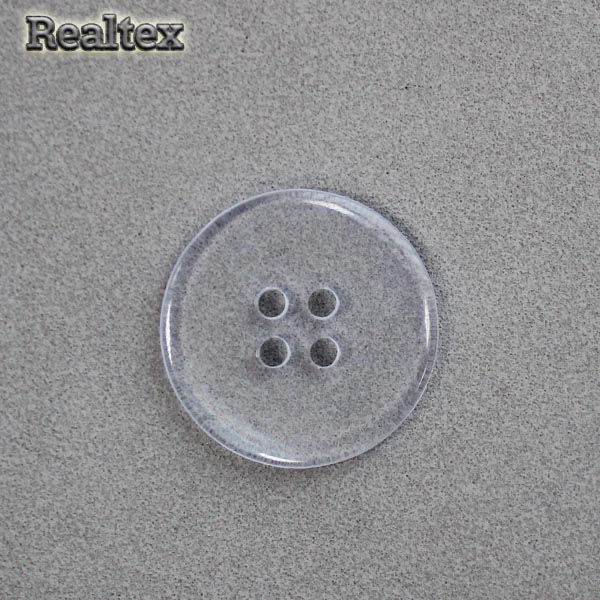 Пуговицы Realtex 4 прокола 18мм (200шт) цв.прозрачный