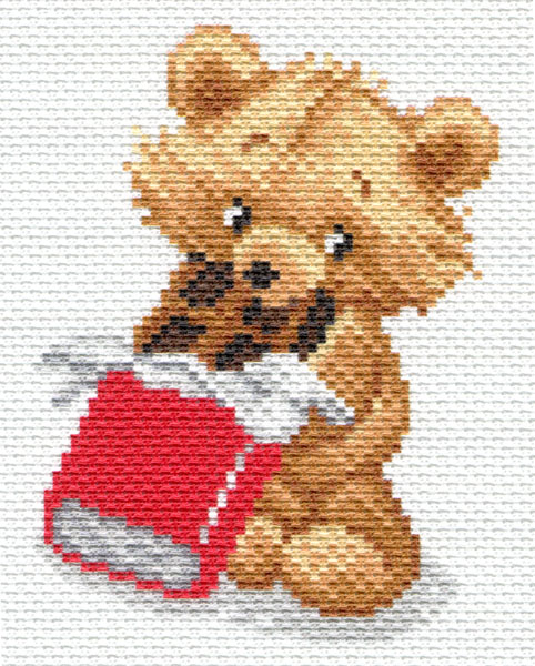 Рисунок на канве МП №1664 "Сладкоежка" 16*20см