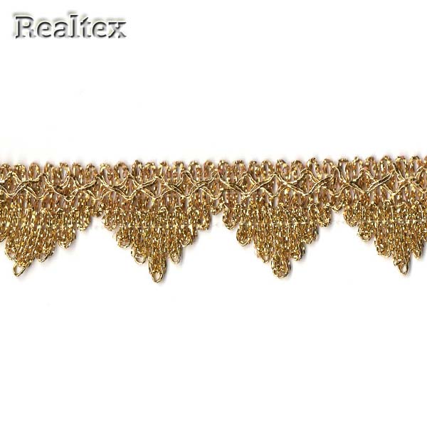 Тесьма металлизированная 26мм MTR-21 цв.золото