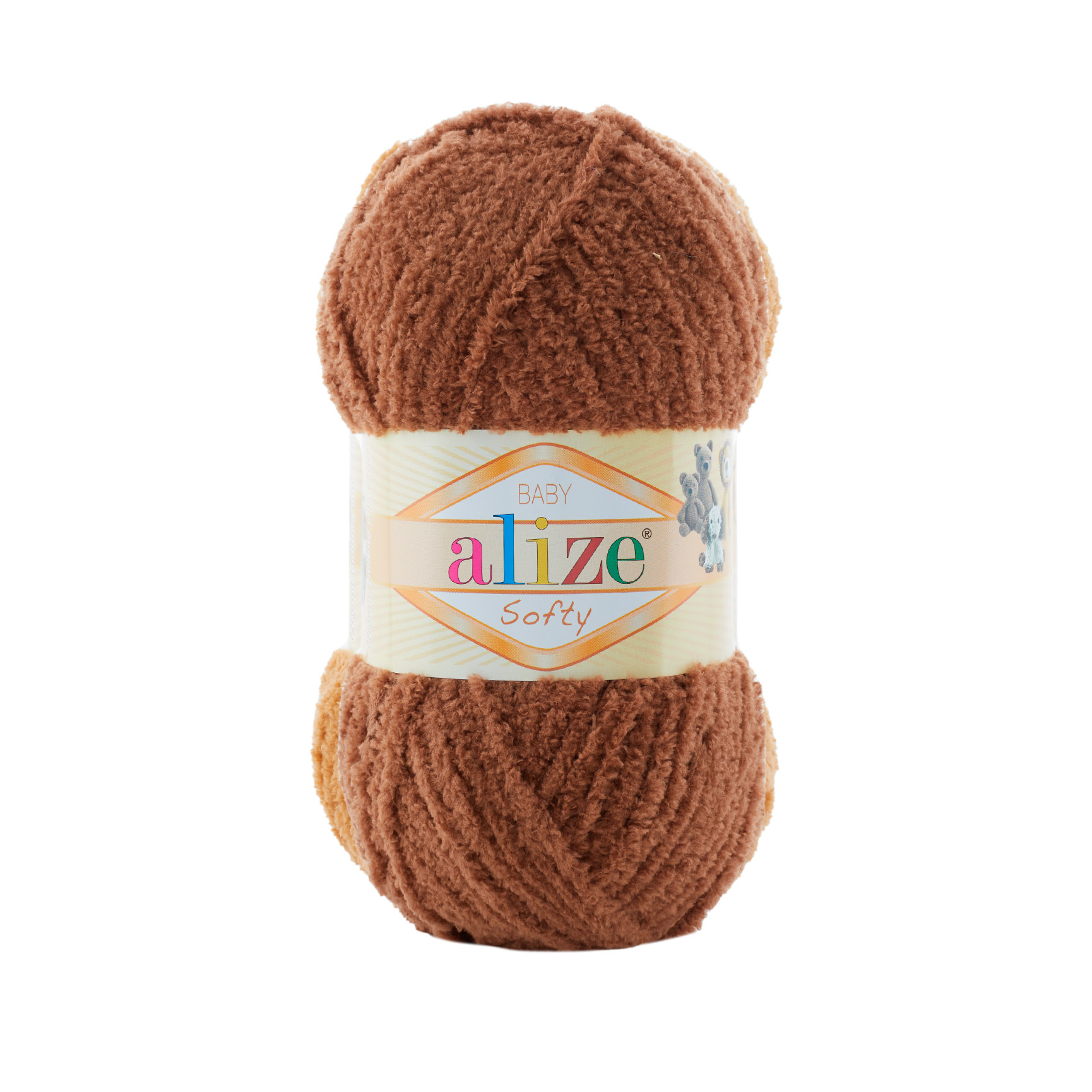 Пряжа Alize "Softy baby" (250гр) цв.321 кофе мокко 