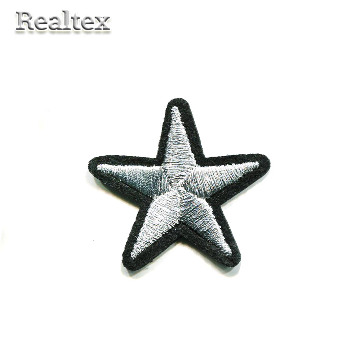  Термоаппликации Realtex S-3238 "Звезда" цв.серебро