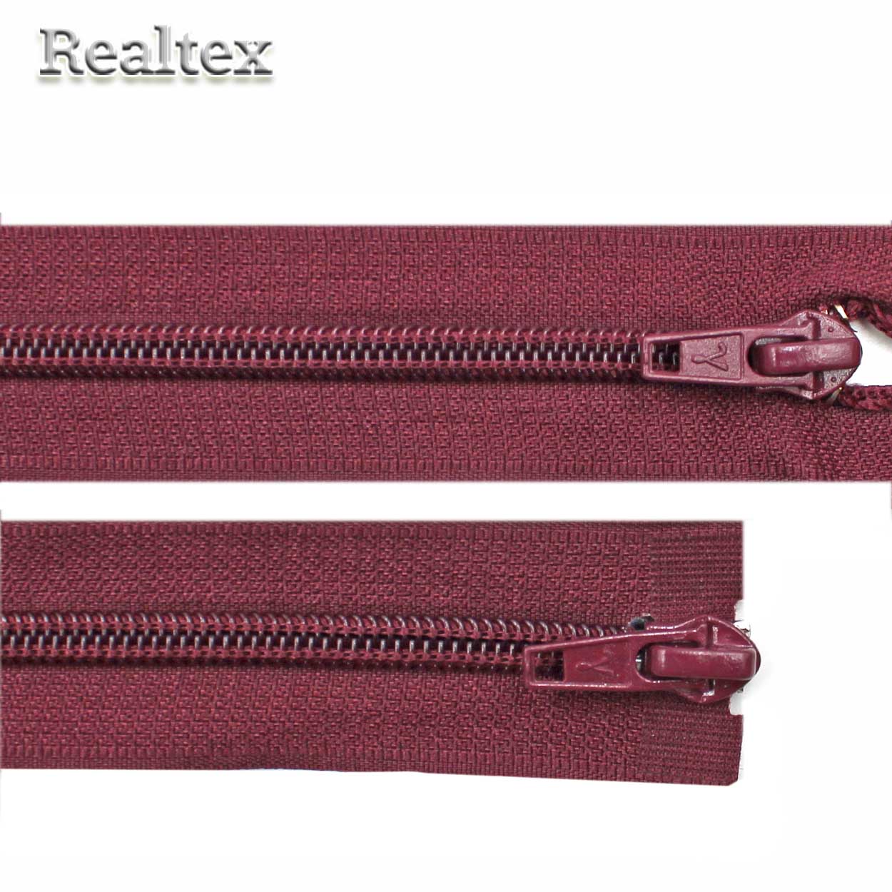 Молния витая G1052 Т.7 100см 2замка разъемная (10шт) цв.173 бордовый