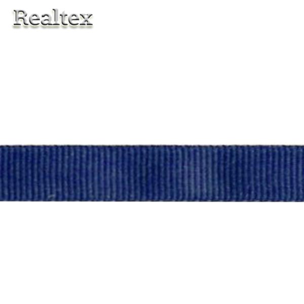 Лента репсовая Realtex 15мм цв.038 темно-синий 
