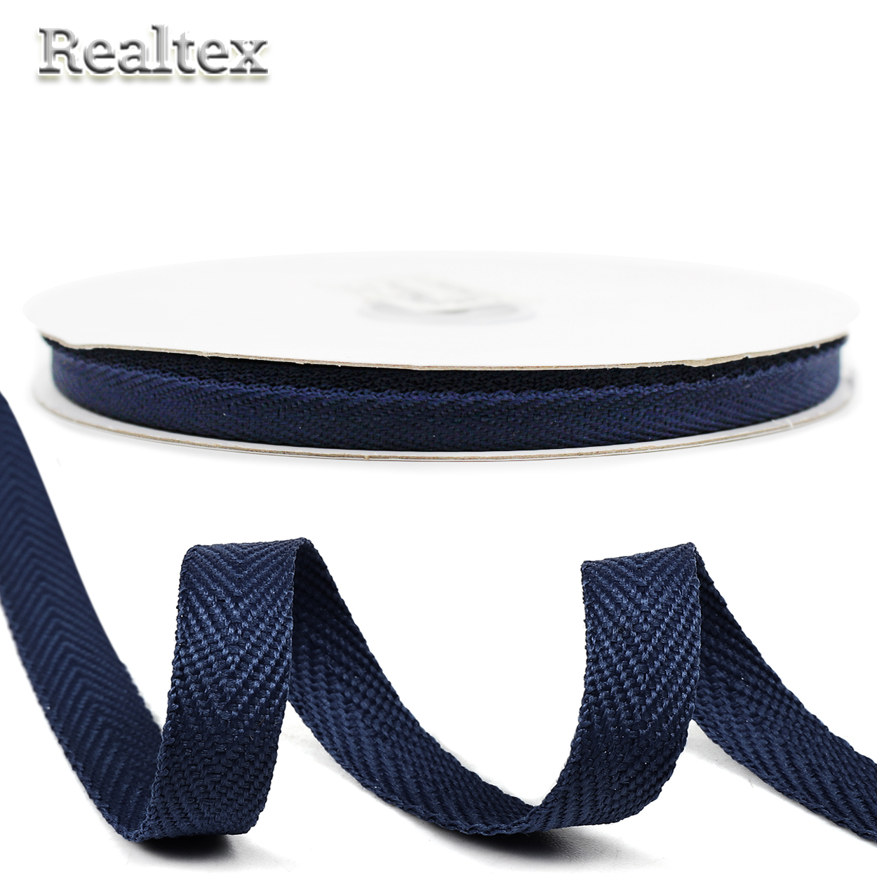 Тесьма киперная 10мм TBY.10S058 2г/м цв.S058 тёмно-синий