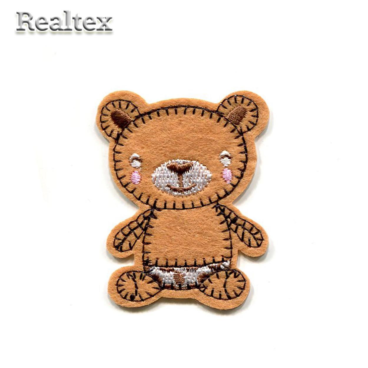 Термоаппликации детские Реалтекс R-3374 "Мишка" цв.коричневый