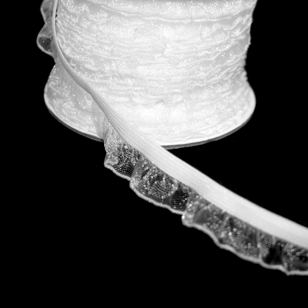 Резинка бельевая GET-012 "TORIONI" 15мм (25м) цв.001 белый