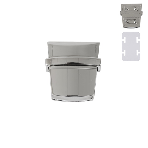 Замок портфельный A 521 (C 102 Z) (2шт) цв.никель полированый