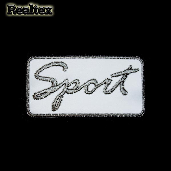 Термоаппликации 100со "Sport" светоотражающие цв.серый