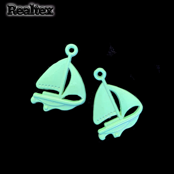 Подвеска металл 4071 "Кораблик" 17*17мм (2шт) цв.салатовый