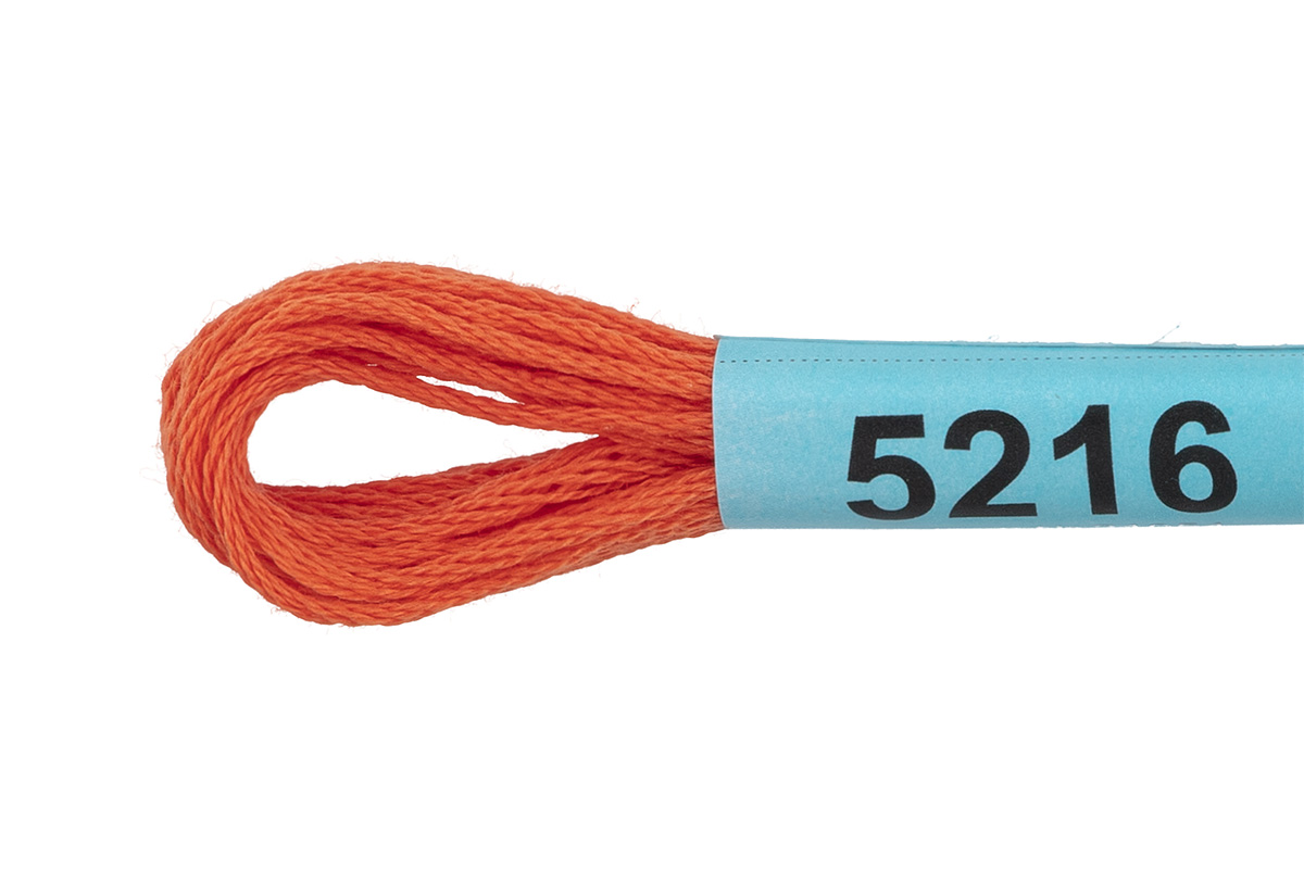 Мулине "Гамма" цв.5216 оранжево-красный