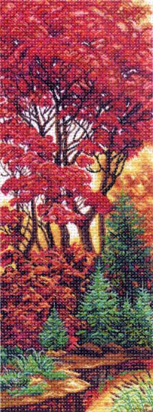 Рисунок на канве МП №1357 "Багрянец" 40х90см